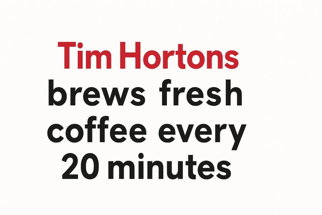Tim Hortons（ティムホートンズ） policy