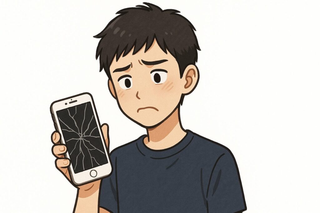 カナダ　スマホ　故障
