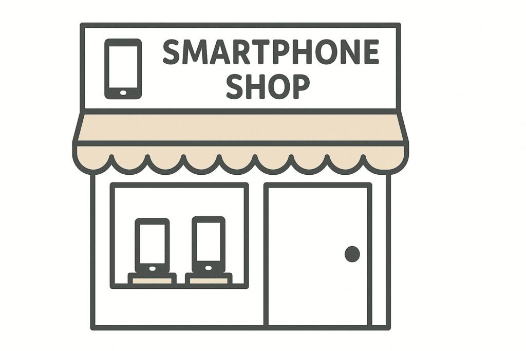 カナダ　スマホショップ