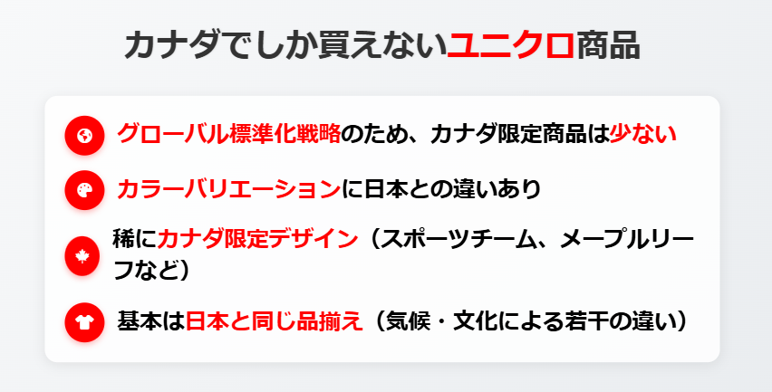 カナダ　ユニクロ　　オンライン